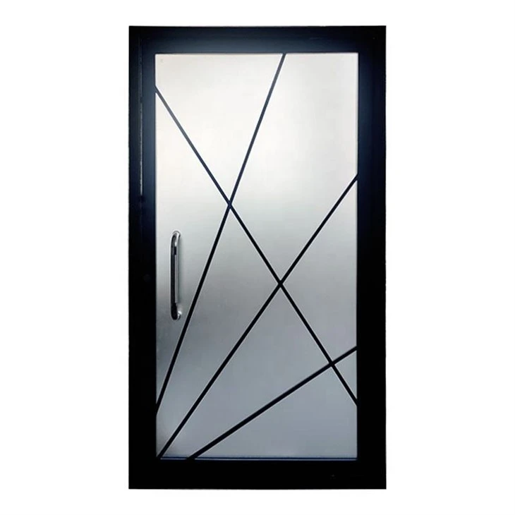With Window Wrought Iron Front Doors